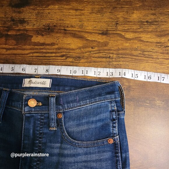 Madewell Jeans Size 27 Skinny 10" High Rise Tummy Control Danny Wash G7391 - Picture 8 of 13